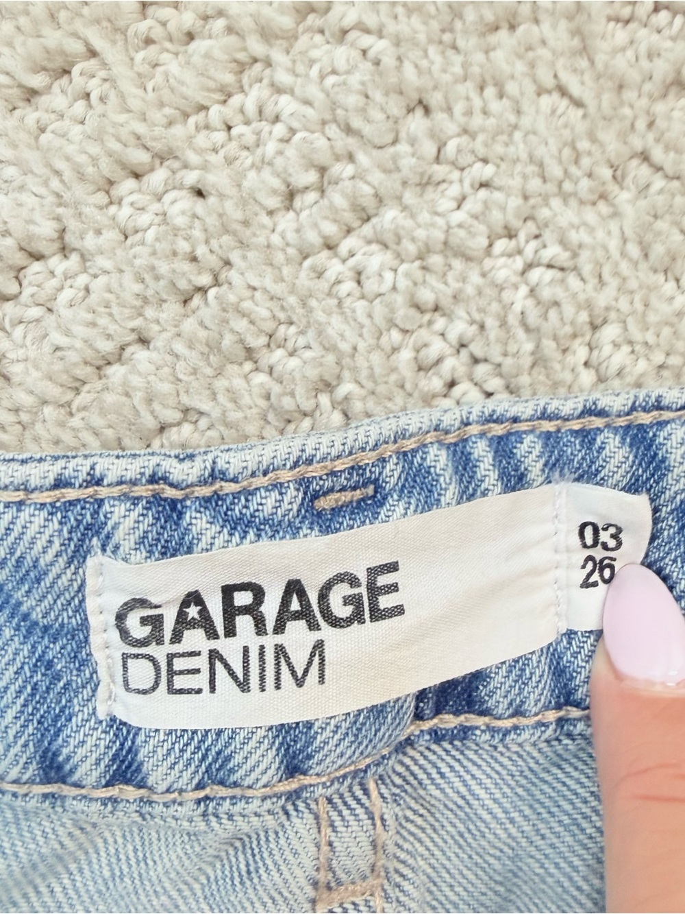 Garage Light Blue Low rise Wide Leg Jeans - Picture 4 of 8